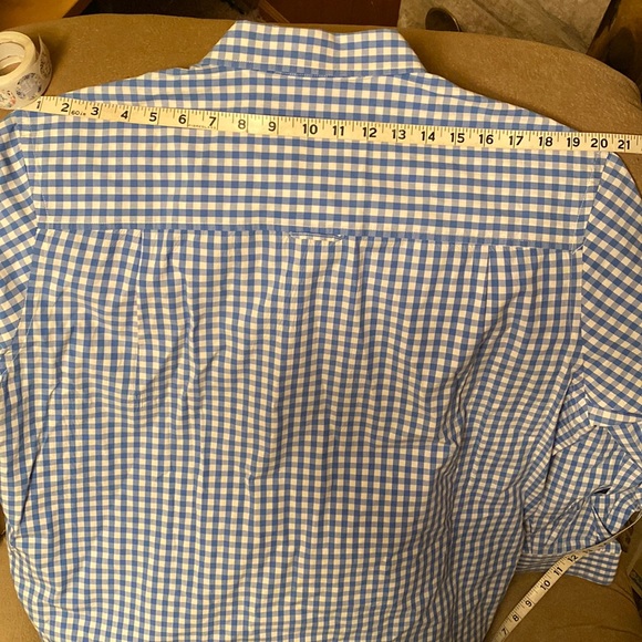 EUC Club Room Men’s gingham/ plaid button down shirt - Picture 11 of 16